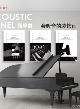 声博士吸音画琴房玄关装饰画无框画教室现代简约过道墙面装饰挂画