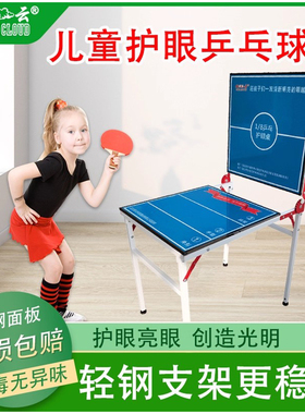 段文熙1/8乒乓护眼桌双云儿童小球台提升专注力室外锻炼娱乐健身
