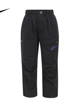 Nike耐克男新款休闲百搭透气舒适灰色儿童运动梭织长裤IO2313-070