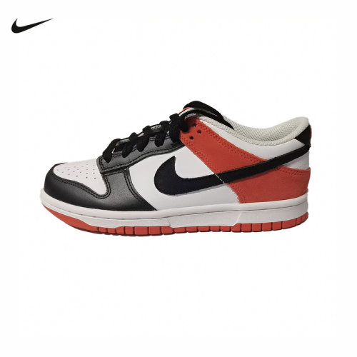 nike耐克女鞋黑白红色DUNK大童运动鞋低帮复古休闲板鞋IQ2755-102