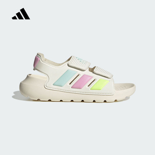adidas阿迪达斯2025夏女小童ALTASWIM JI3062 2.0游泳魔术贴凉鞋