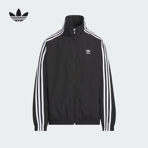 Adidas阿迪达斯男大童新款休闲夹克时尚舒适梭织运动外套KQ5491