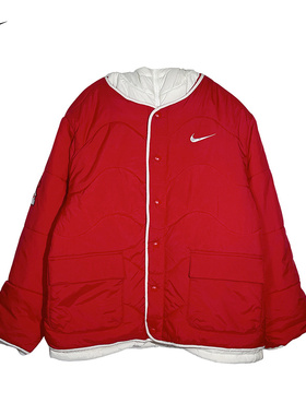 Nike耐克男女童外套2026年春季新款新年款红色薄棉服IU7352-657