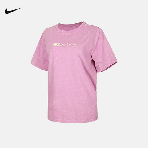 Nike耐克女短袖26夏新款复古做旧棉质休闲运动圆领T恤IR7876-503