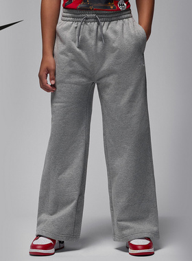 Nike耐克男童新款宽松休闲舒适运动百搭透气针织长裤IQ2791-091