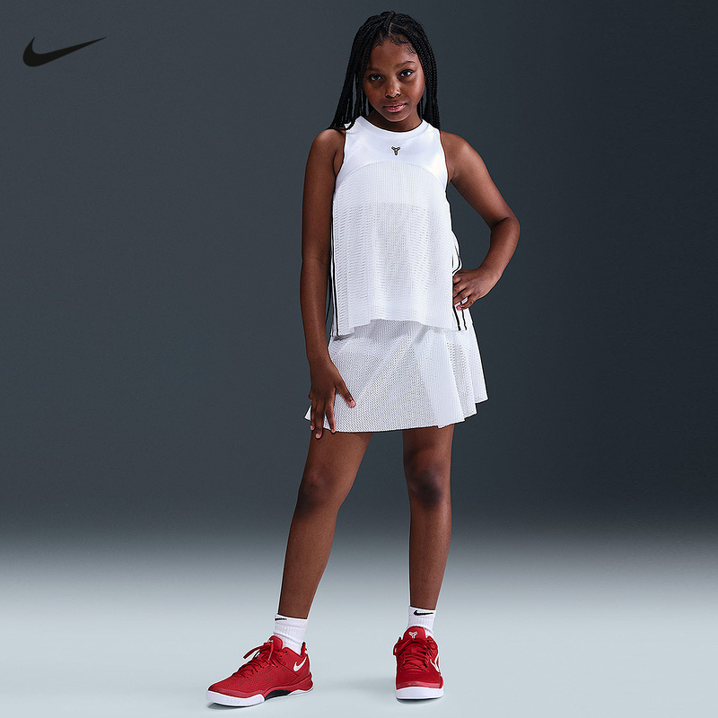 NIKE耐克Kobe科比女大童速干篮球裤裙夏季运动针织短裤IB0005-100