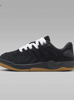 耐克童鞋Jordan SESSION休闲运动鞋复古低帮黑色板鞋IB5679-001