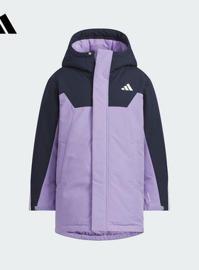 Adidas阿迪达斯女大童新款时尚外套运动休闲舒适保暖羽绒服KC5409