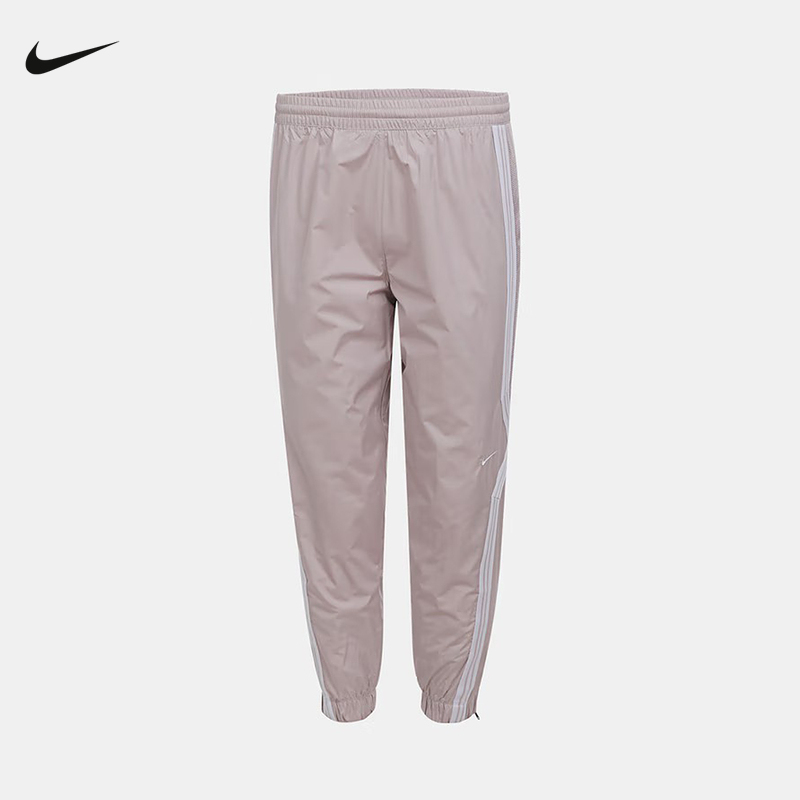 Nike耐克男女童大童防泼水篮球长裤夏季透气梭织运动裤FZ5237-019