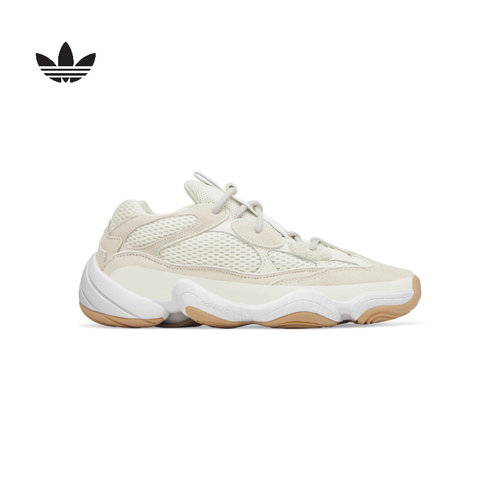 阿迪达斯三叶草女鞋 Yeezy500 米白色复古椰子跑步老爹鞋ID1600