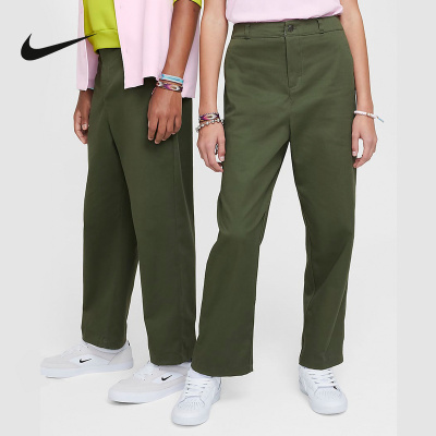 Nike耐克男女大童裤子秋新款滑板运动休闲宽松长裤FN9215-325