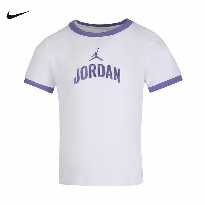 NIKE耐克夏季新款运动休闲时尚T恤透气针织衫女子短袖 IO2495-100