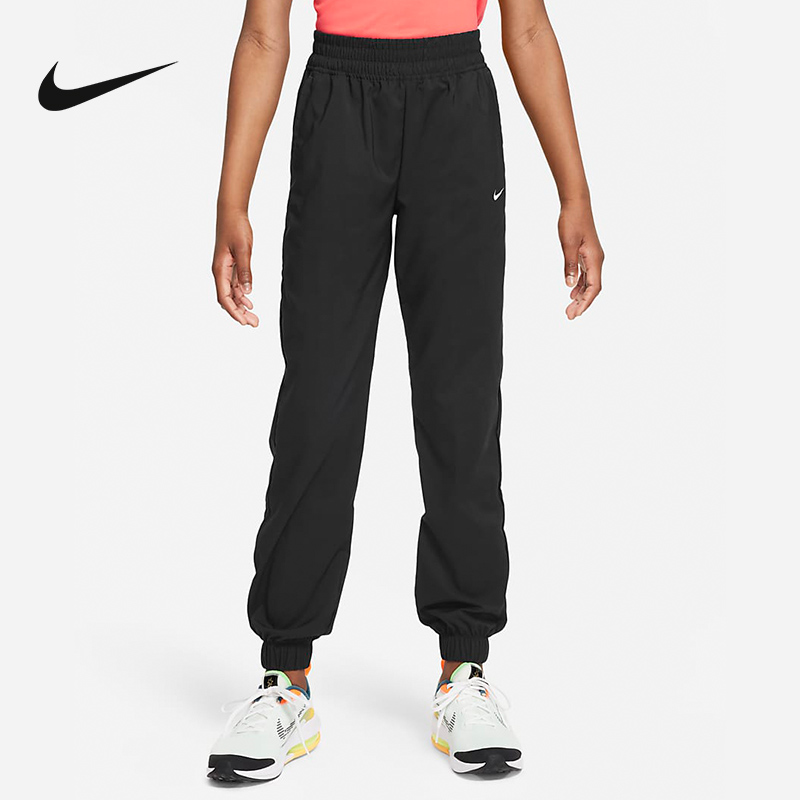 Nike耐克2025年秋季新款裤子男女大童黑色休闲长裤运动长裤FD2857