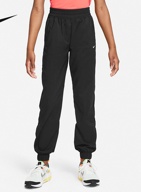 Nike耐克2025年秋季新款裤子男女大童黑色休闲长裤运动长裤FD2857