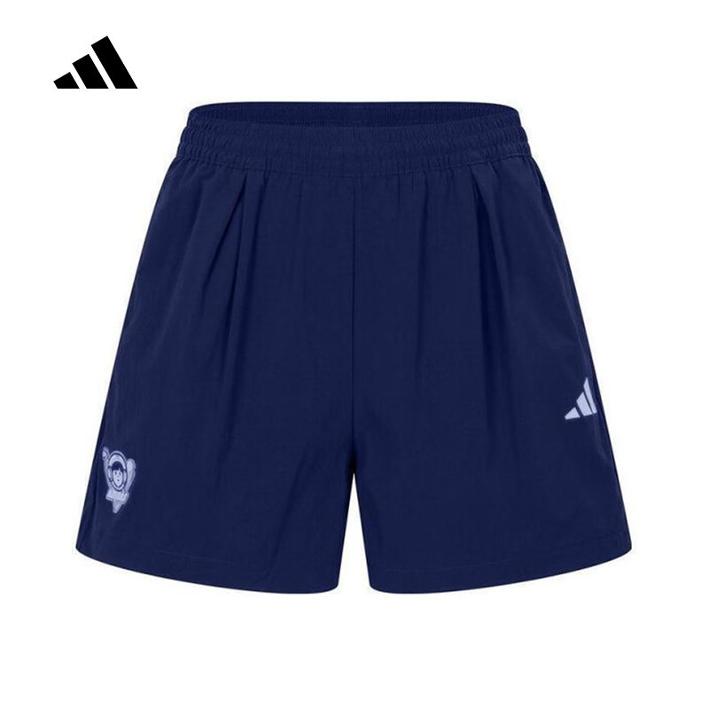 adidas阿迪达斯男女大童高尔夫风五分中裤2025夏透气短裤JM7981