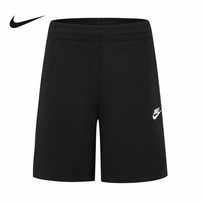 Nike耐克男女童舒适百搭透气休闲透气宽松运动针织短裤FZ5512-010