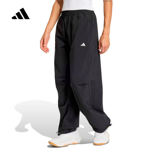 adidas阿迪达斯速干训练宽松运动健身裤2026春女梭织长裤 KS8563
