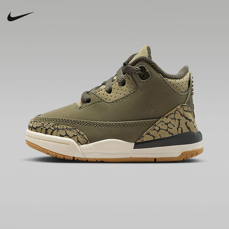Nike耐克婴童鞋JORDAN 3 RETROBTRT运动训练高帮篮球鞋DM0968-202