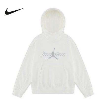 Nike耐克男童新款百搭经典套头连帽卫衣休闲舒适针织衫IO6209-133