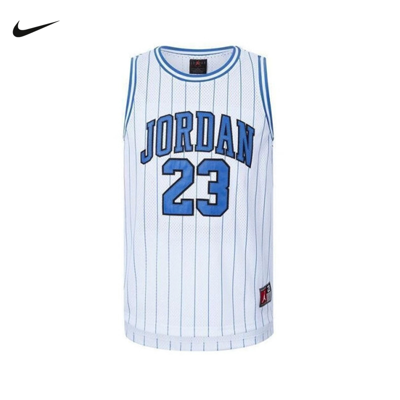 Jordan耐克男童大童球衣夏季透气网眼篮球背心无袖T恤FV3168-101