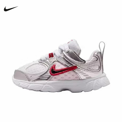 耐克男女童鞋V5 RNR银色网面透气运动鞋复古透气跑步鞋HQ6413-105