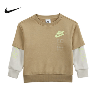 舒适运动毛圈亲肤上衣IB8206 新款 297 休闲长袖 Nike耐克男假两件式