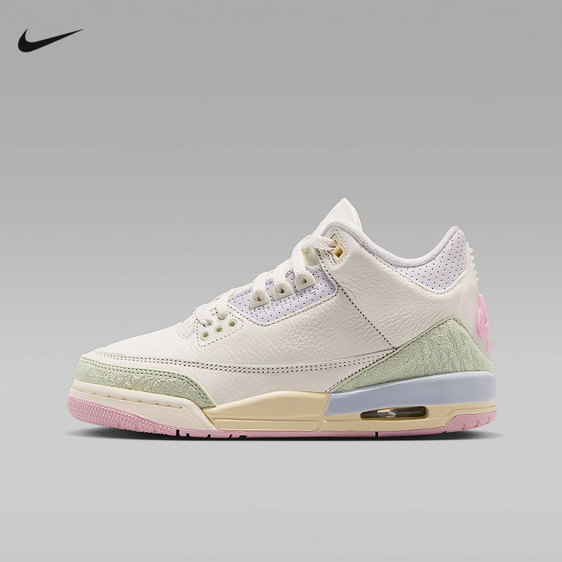 Nike耐克童鞋2026年新款女鞋AJ3复刻大童爆裂纹运动鞋 IF4758-100