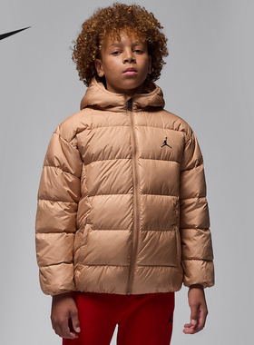 Nike耐克男女童新款时尚短款羽绒服休闲舒适保暖外套IQ9986-200