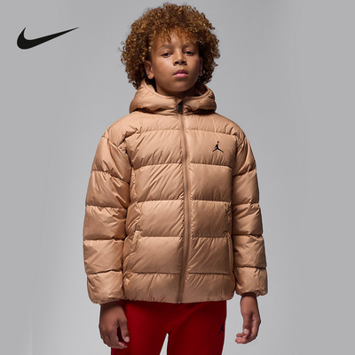 Nike耐克男女童新款时尚短款羽绒服休闲舒适保暖外套IQ9986-200