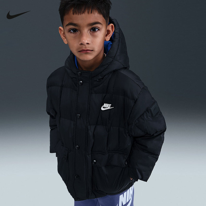 NIKE耐克Premium男女幼童羽绒夹克短款休闲保暖羽绒服IQ9995-010,童装/婴儿装/亲子装,羽绒服,淘宝优惠券,粉丝福利购,淘宝优惠卷