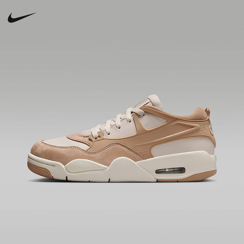 Nike耐克女鞋AIR JORDAN 4RM AJ4白棕复古休闲鞋篮球鞋FQ7940-202