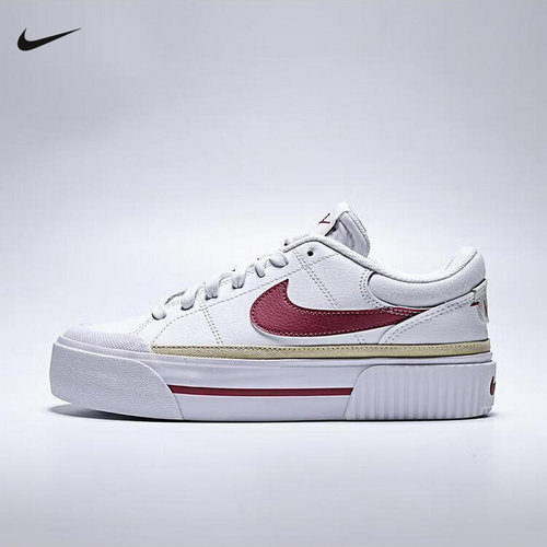 Nike耐克女鞋新款COURT LEGACY款小白鞋厚底松糕鞋板鞋DM7590-112