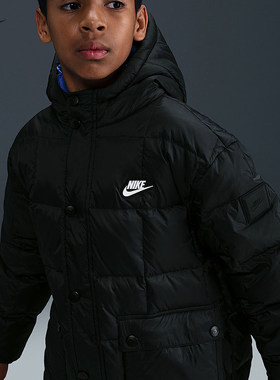 NIKE耐克Premium男女大童羽绒夹克冬季短款保暖羽绒服IQ6136-010