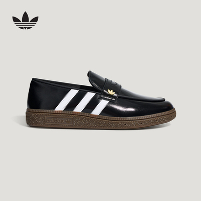 阿迪达斯三叶草小皮鞋女HANDBALL SPEZIAL LOAFER乐福鞋 LC3903