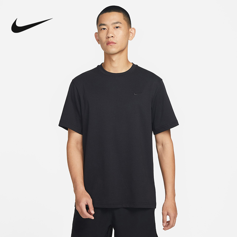 Nike耐克DRI-FIT男子速干T恤夏运动训练透气短袖针织衫DV9832-010