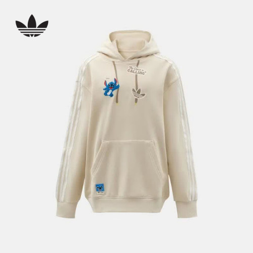 adidas阿迪达斯男小童套头衫三叶草史迪奇联名连帽卫衣 LD6469