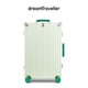 梦旅者新款 复古行李箱铝框拉杆箱万向轮高颜值旅行箱男女密码 皮箱