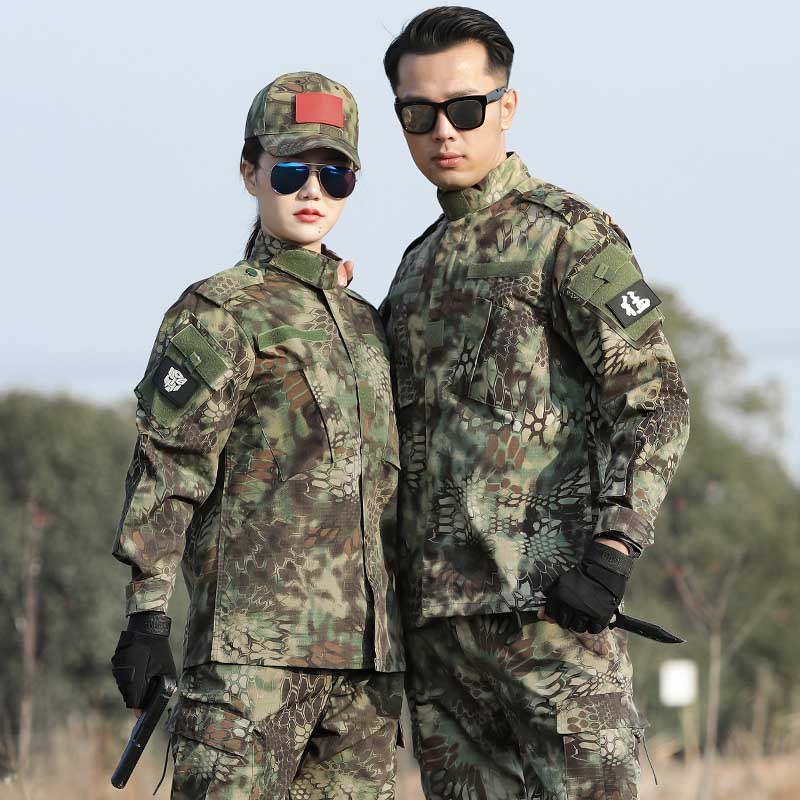迷彩服套装男耐磨 二代作训服透气战术服 户外CS工作服基地训练服