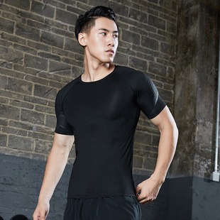 运动上衣男宽松速干透气篮球训练服夏天户外跑步吸汗T恤健身衣男