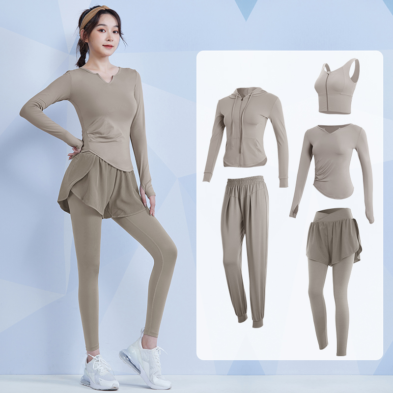 范斯蒂克长袖女紧身瑜伽套装