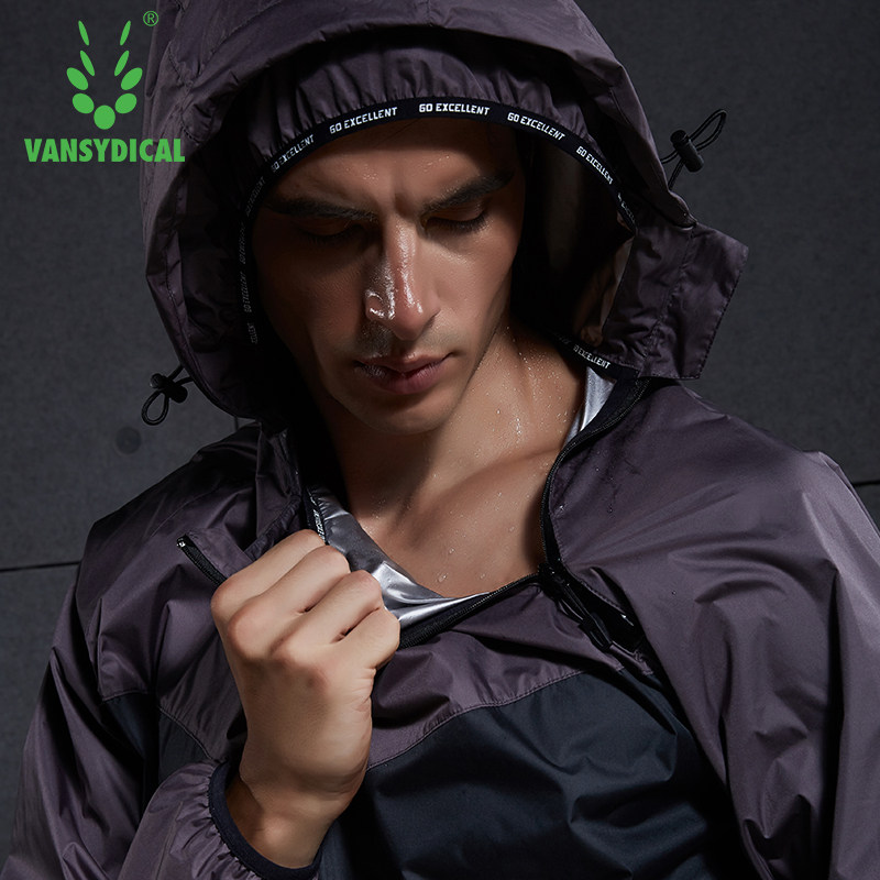 暴汗服男长袖跑步训练服健身房发汗服运动上衣篮球爆汗服连帽外套