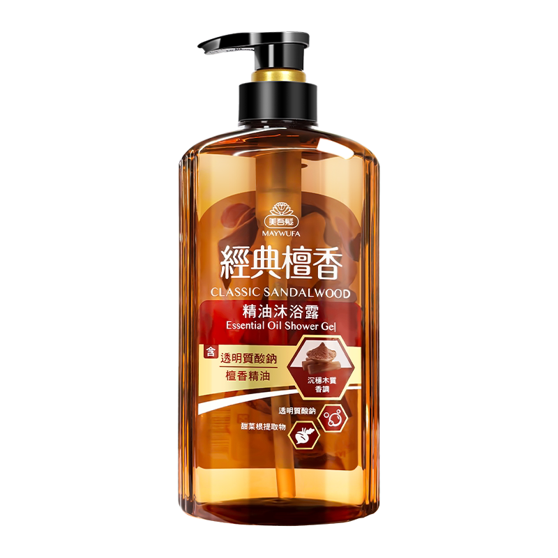 美吾发檀香精油沐浴露700ml