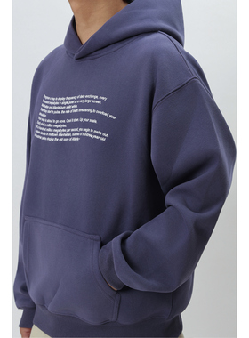 FFM-studio扭曲字母卫衣连帽卫衣男女2025秋季无性别百搭休闲上衣