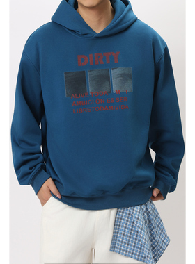 FFM-studio美式情绪印花字母连帽卫衣男女同款秋冬重磅宽松情侣