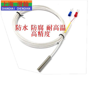 2芯PT100温度传感器 PT100探头2线制热电阻 两芯PT100精密铂电阻