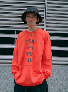 MOKACME 2023SS 春夏新品原创设计发泡印重磅320g纯棉长袖T恤男女