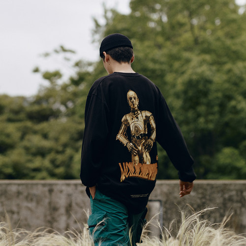 秋冬新款国实性机器人长袖