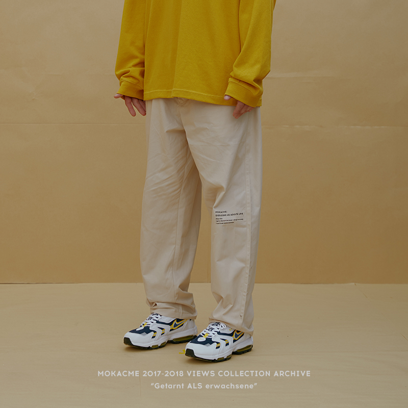 MOKACME OVERSIZE PANTS休闲工装西裤印花直筒阔腿裤男女 包券后169.00元