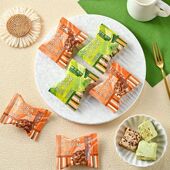 春日喜呈焦糖抹茶奶芙雪花酥散装 结婚招待伴手礼糖果婚喜糖批发