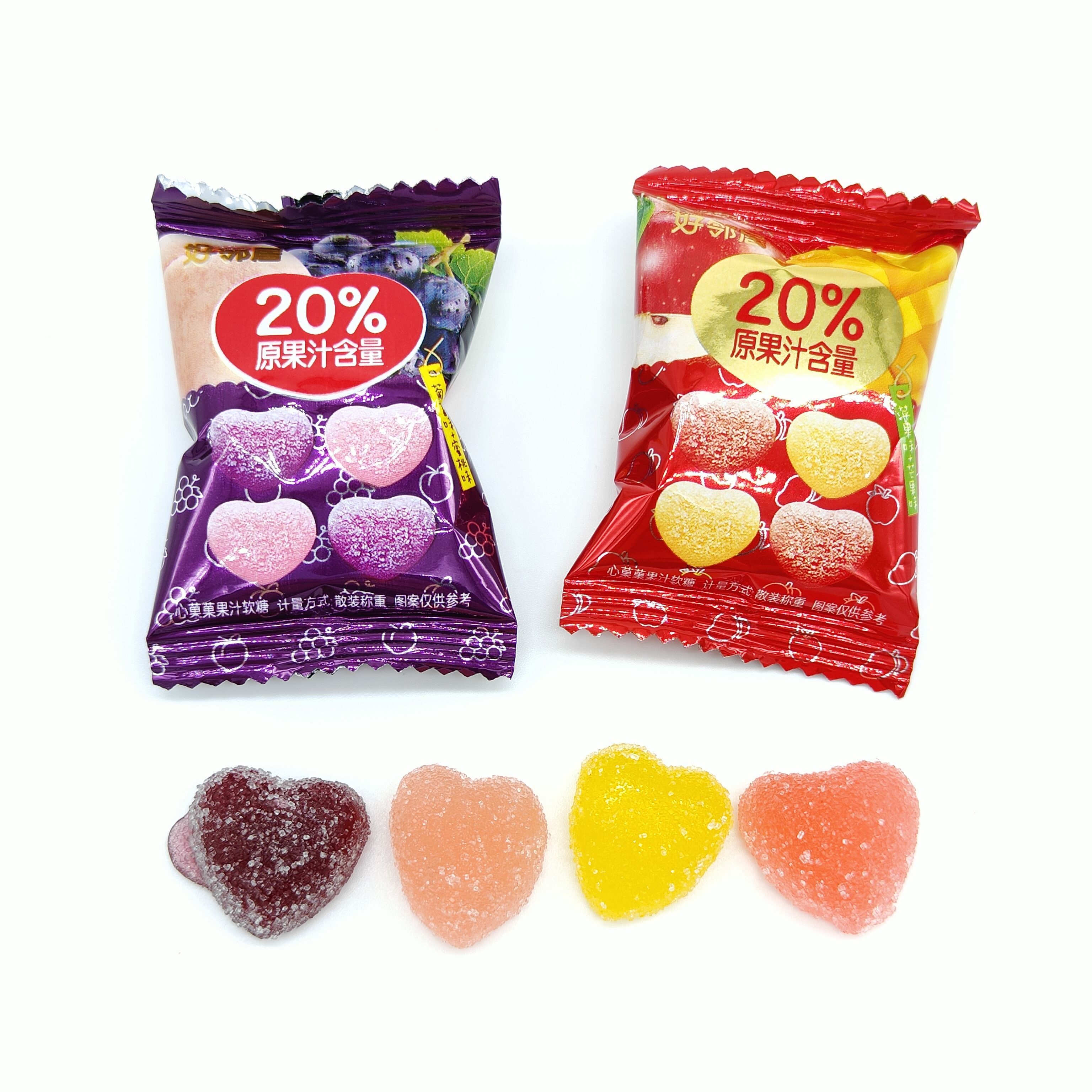 好邻居心菓菓果汁软糖散装休闲零食结婚庆喜糖果高端喜礼伴手礼品